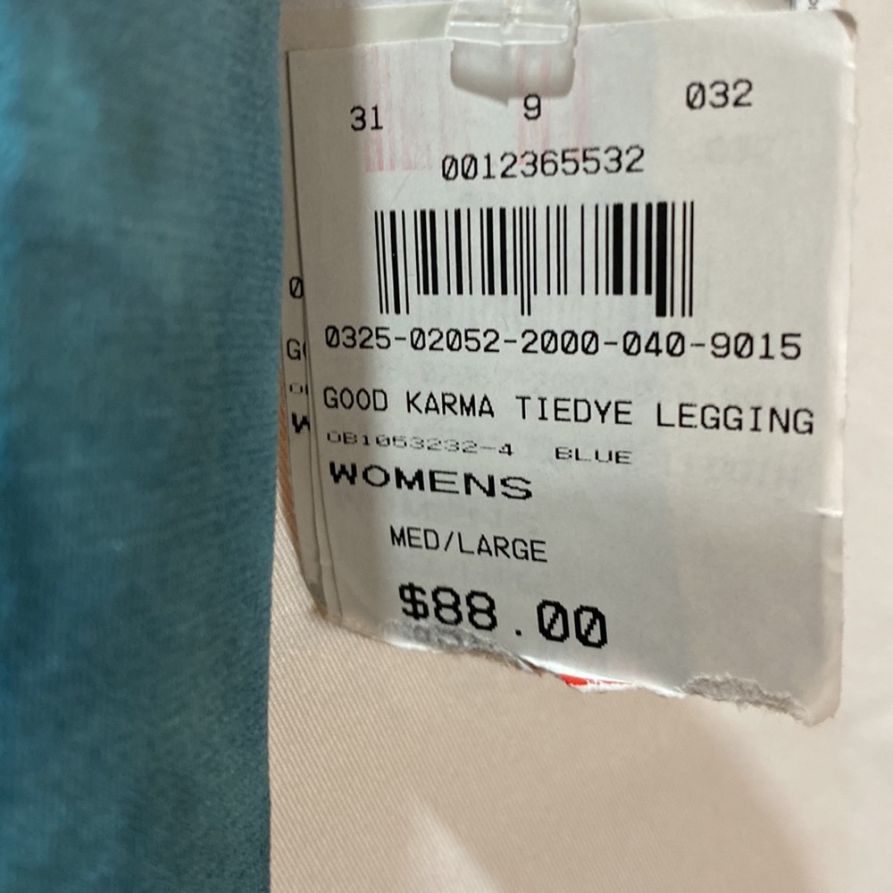 NWT!! Free People Good Karma Tie Dye Leggings Medium Large - Picture 14 of 15
